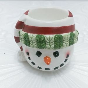 Yankee Candle Snowman head candle Holder